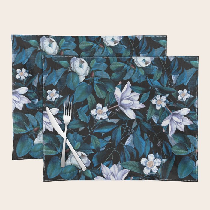 Moon Night Flowers Placemat Gallery Image 1