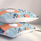 Rocket Ships And Astronauts Pattern Pillow Sham Gallery Image 3