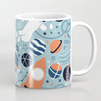 Rocket Ships And Astronauts Pattern Coffee Mug Gallery Image 1