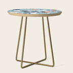 Rocket Ships And Astronauts Pattern Side Table Gallery Image 1