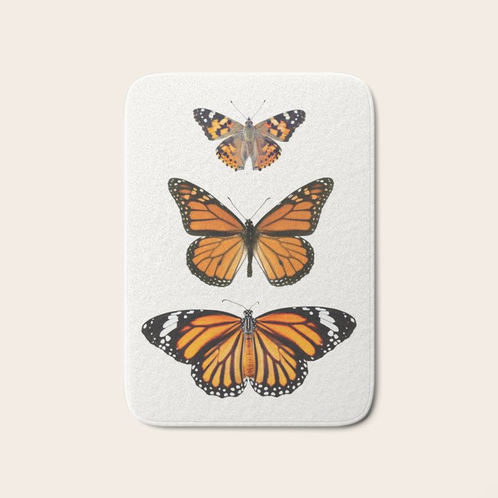 Monarch Butterflies III Bath Mat Gallery Image 1