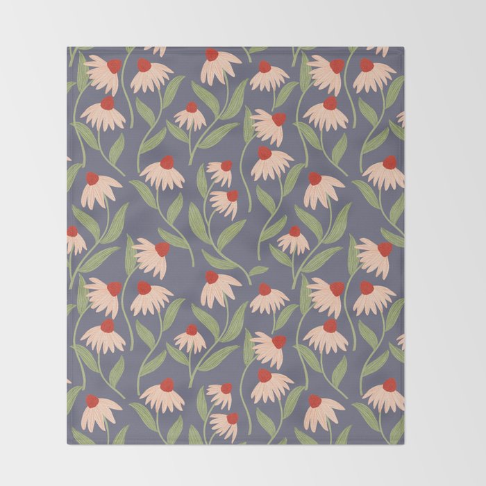 Vase of daisies Collection Throw Blanket Gallery Image 2