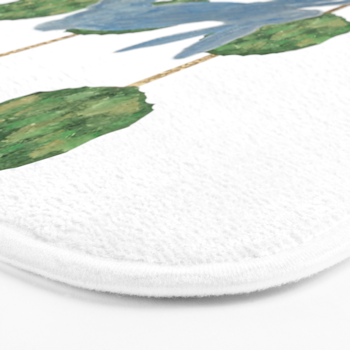 Topiary Country French Bunny Rabbit Ginger Jars Bath Mat Gallery Image 3