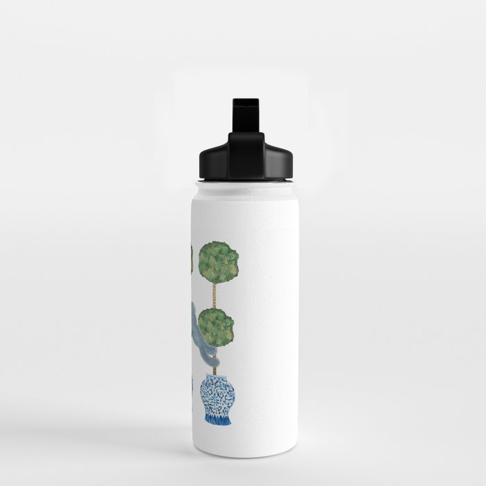 Topiary Country French Bunny Rabbit Ginger Jars Water Bottle Gallery Image 2