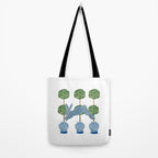 Topiary Country French Bunny Rabbit Ginger Jars Tote Bag Gallery Image 2