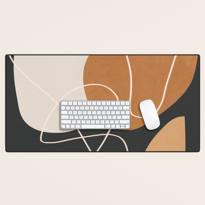 Minimal Colorful Abstract Shapes 9 Desk Mat Gallery Image 1