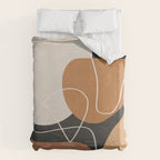 Minimal Colorful Abstract Shapes 9 Duvet Cover Gallery Image 6
