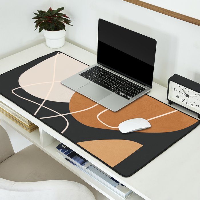Minimal Colorful Abstract Shapes 9 Desk Mat Gallery Image 2