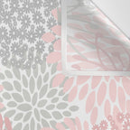 Festive, Floral Prints, Bloom Mix, Pink and Gray Wall Tapestry Gallery Image 3