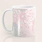 Festive, Floral Prints, Bloom Mix, Pink and Gray Coffee Mug Gallery Image 3