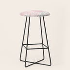 Festive, Floral Prints, Bloom Mix, Pink and Gray Stool Gallery Image 1