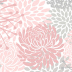 Festive, Floral Prints, Bloom Mix, Pink and Gray Coffee Mug Gallery Image 2