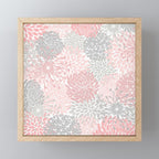 Festive, Floral Prints, Bloom Mix, Pink and Gray Mini Art Print Gallery Image 1