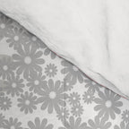 Festive, Floral Prints, Bloom Mix, Pink and Gray Comforter Gallery Image 4