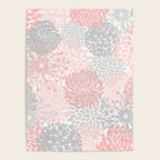 Festive, Floral Prints, Bloom Mix, Pink and Gray Poster Gallery Image 4