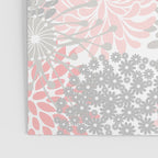 Festive, Floral Prints, Bloom Mix, Pink and Gray Poster Gallery Image 3
