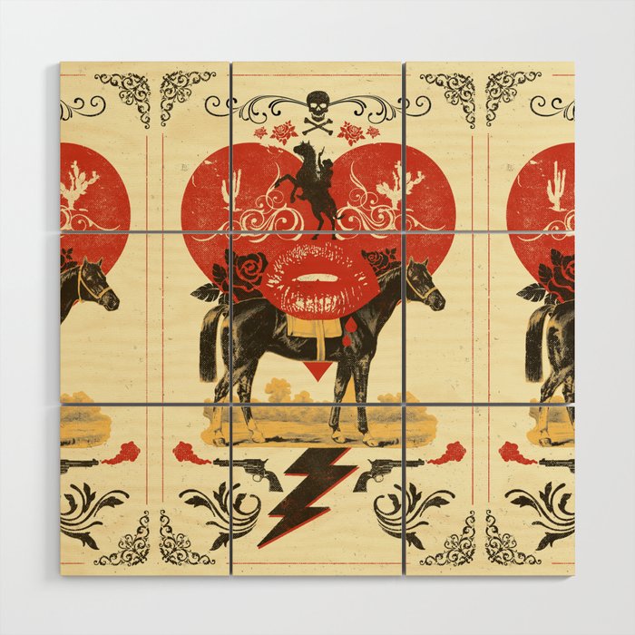 GOTHIC COWBOY Wood Wall Art Gallery Image 1