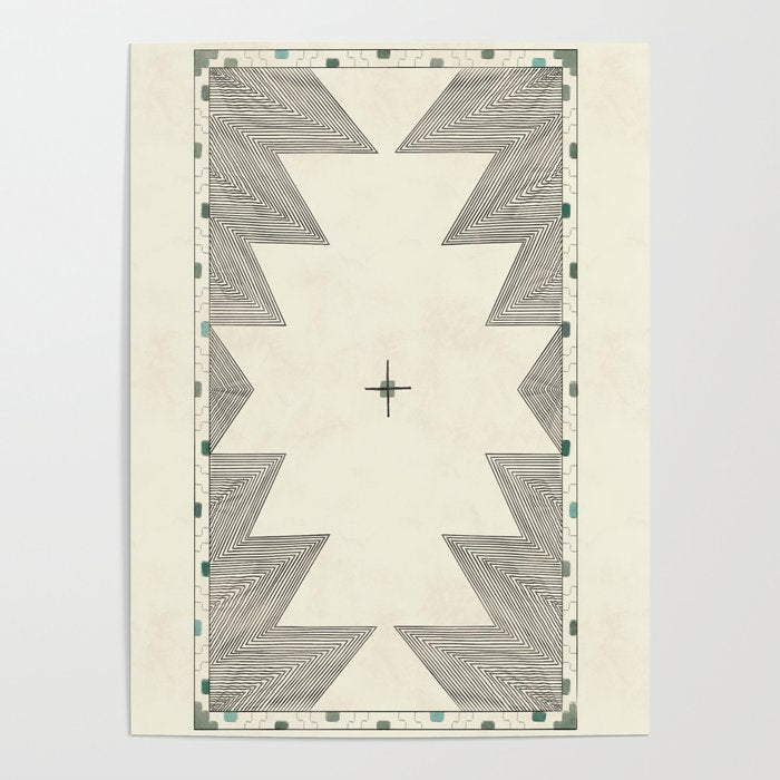 Southwestern Trippy Tile Poster Gallery Image 1