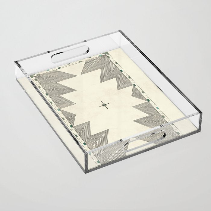 Southwestern Trippy Tile Acrylic Tray Gallery Image 1