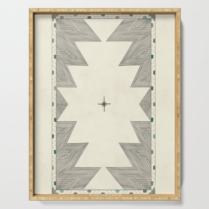 Southwestern Trippy Tile Serving Tray Gallery Image 1