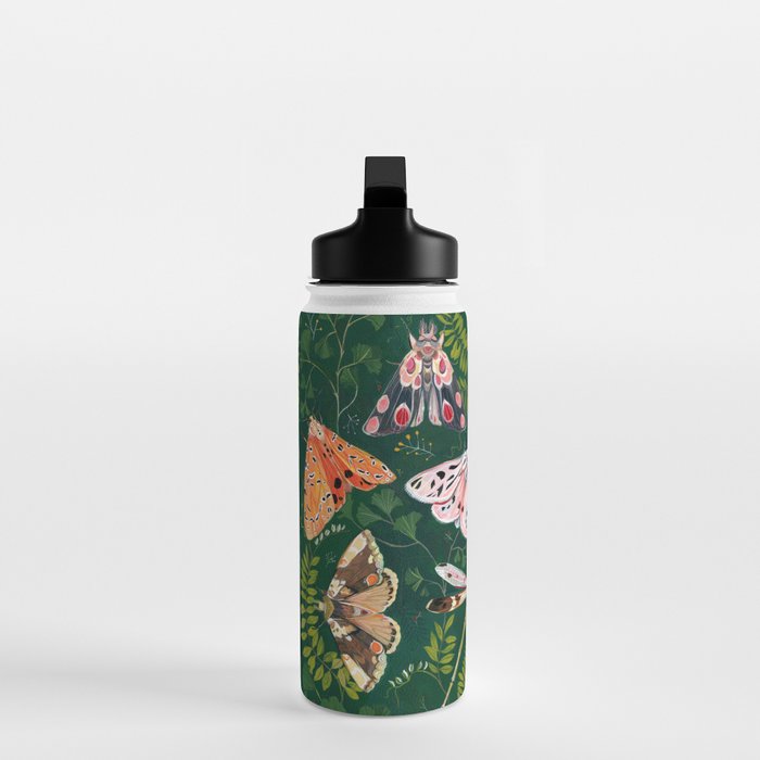Moths and dragonfly Water Bottle Gallery Image 3