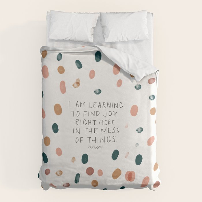 Joy in The Mess Of Things | Polka Dot Design Duvet Cover Gallery Image 1
