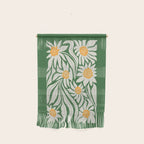 White Camellia & Fern Green Wall Hanging Gallery Image 1