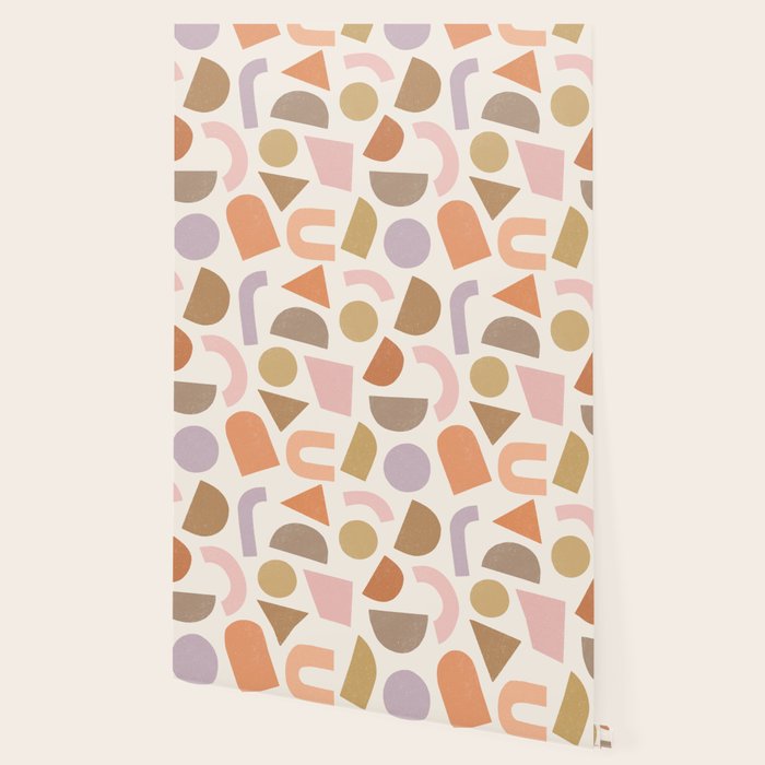 Bauhaus Geo Shapes - Fall Colors Wallpaper Gallery Image 2
