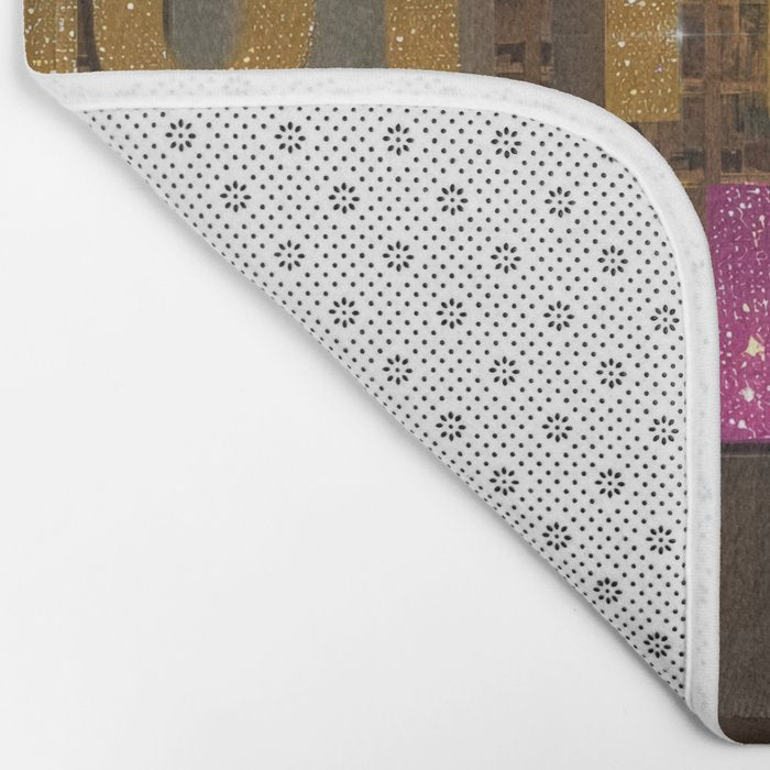 July - HOT SUMMER | collage art by Yana Potter | glitter art | collage creative | summer mood | sunshine Bath Mat Gallery Image 2