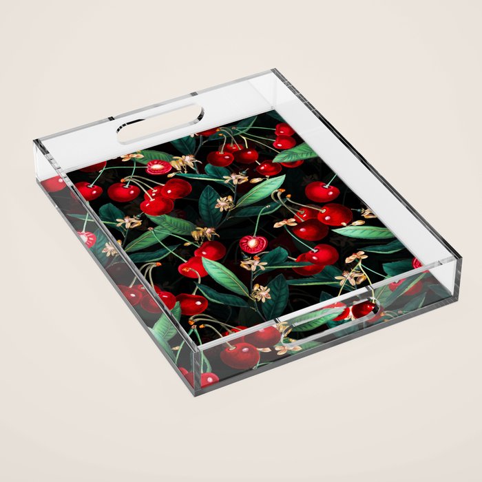 Sweet Cherry III Acrylic Tray Gallery Image 1