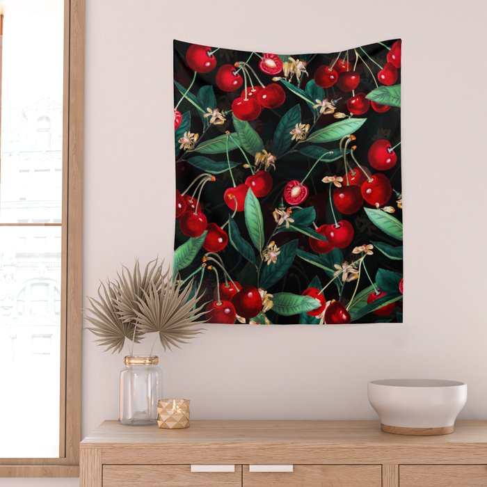 Sweet Cherry III Wall Tapestry Gallery Image 2
