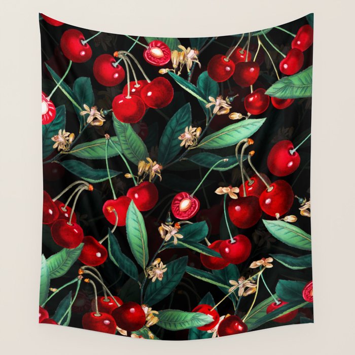 Sweet Cherry III Wall Tapestry Gallery Image 4