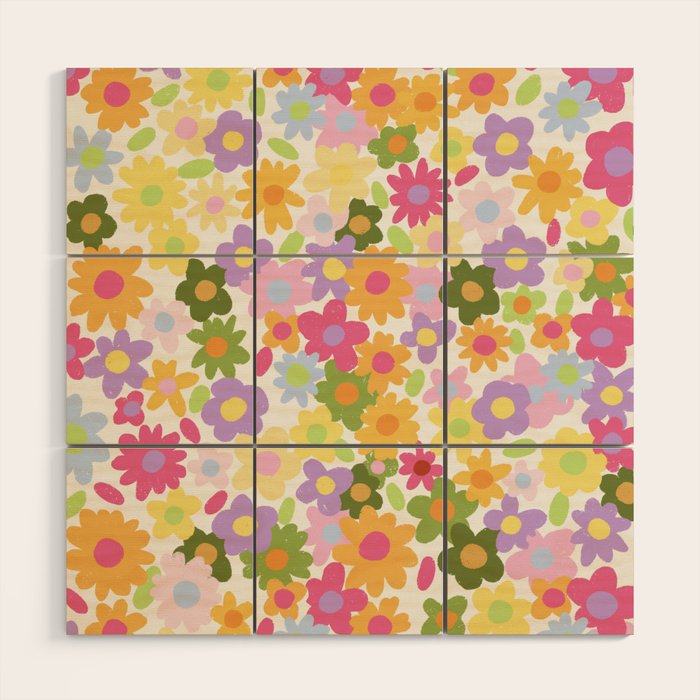 Maja in Pink Wood Wall Art Gallery Image 1