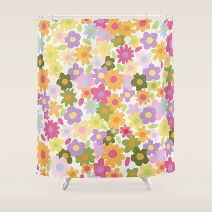 Maja in Pink Shower Curtain Gallery Image 1