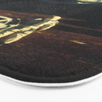 Far From Home - Retro-Futuristic Marsian Astronaut Collage Artwork  Bath Mat Gallery Image 3