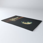Far From Home - Retro-Futuristic Marsian Astronaut Collage Artwork  Rug Gallery Image 3