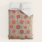 Kermina Suzani Uzbekistan Embroidery Print Duvet Cover Gallery Image 6