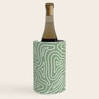 Topographic- Sage Green Wine Chiller Gallery Image 3