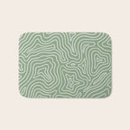 Topographic- Sage Green Bath Mat Gallery Image 1