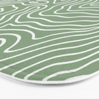 Topographic- Sage Green Bath Mat Gallery Image 3