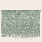 Topographic- Sage Green Wall Hanging Gallery Image 1