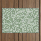 Topographic- Sage Green Outdoor Rug Gallery Image 1