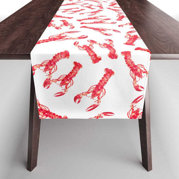 Watercolor Lobster Table Runner Gallery Image 1