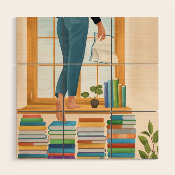 Books 2 Wood Wall Art Gallery Image 1