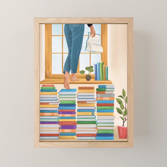 Books 2 Mini Art Print Gallery Image 1