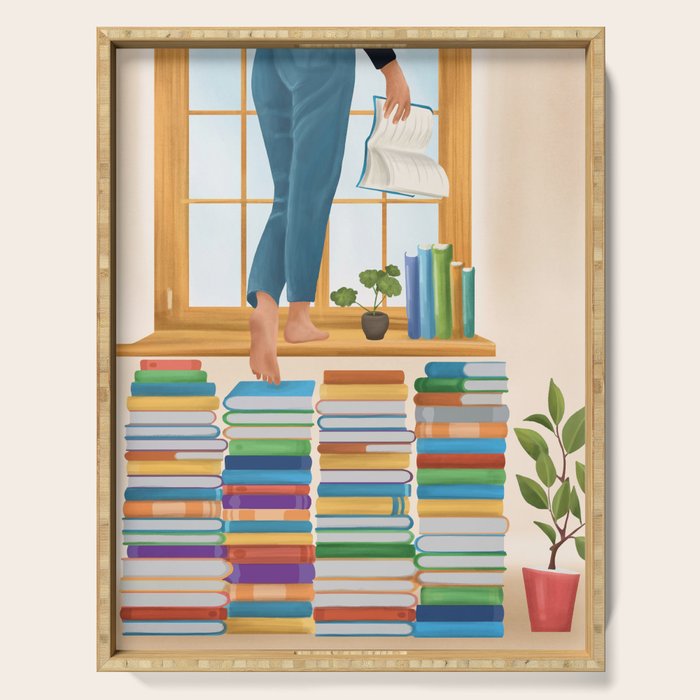 Books 2 Serving Tray Gallery Image 1