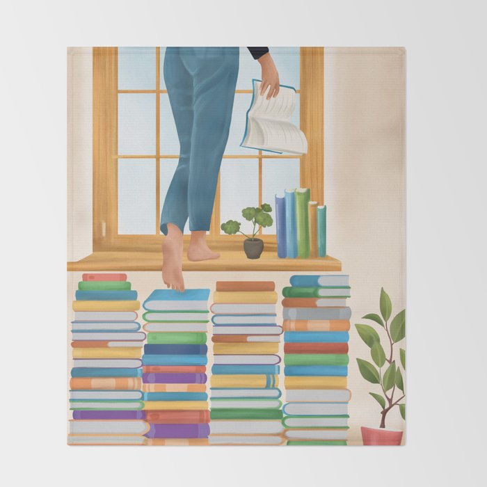 Books 2 Throw Blanket Gallery Image 2