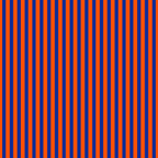 Ultra Fine Stripe Narrow Vertical Pinstripe Pattern in Bold Blue and Orange Coffee Mug Gallery Image 2