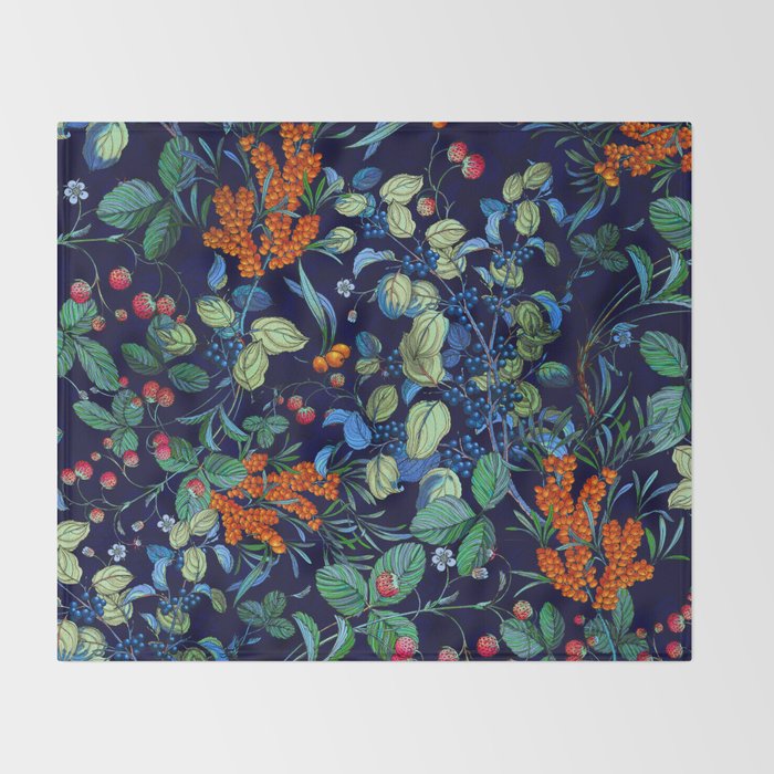 Midnight Harvest Throw Blanket Gallery Image 2