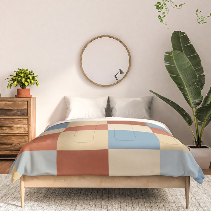 Bold Retro Checks Pattern - Large XX Comforter Gallery Image 3
